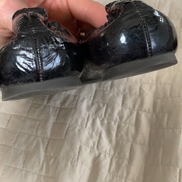 Tory Burch Reva flats maroon patent leather flat 9 - Picture 8 of 8